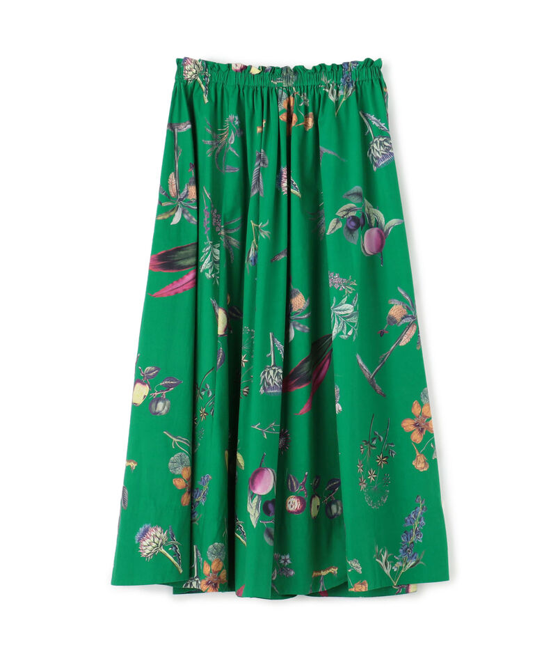 ■CABaN NEW BOTANICAL コットン ロングスカート