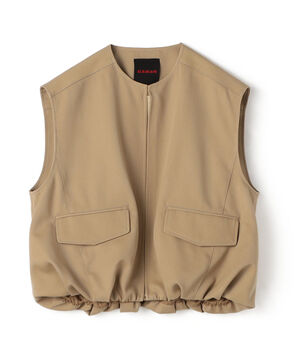 ウールギャバジン バルーンジレ