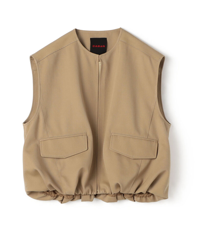 ウールギャバジン バルーンジレ