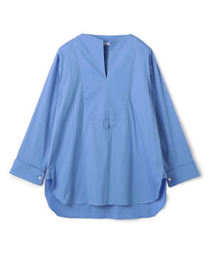 ストレッチタイプライター ブザムロングブラウス