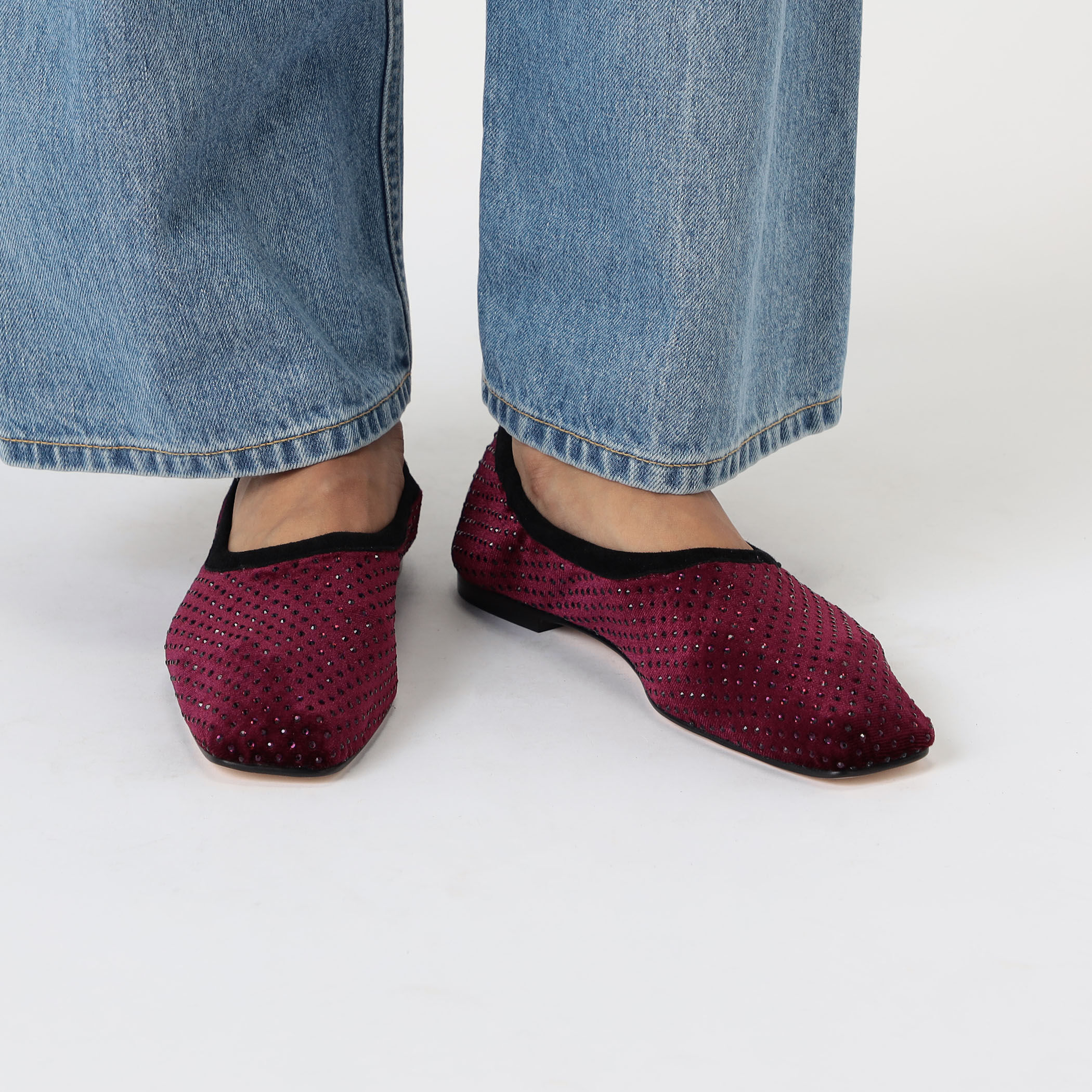 PELLICO SUNNY Velvet stone フラットシューズ