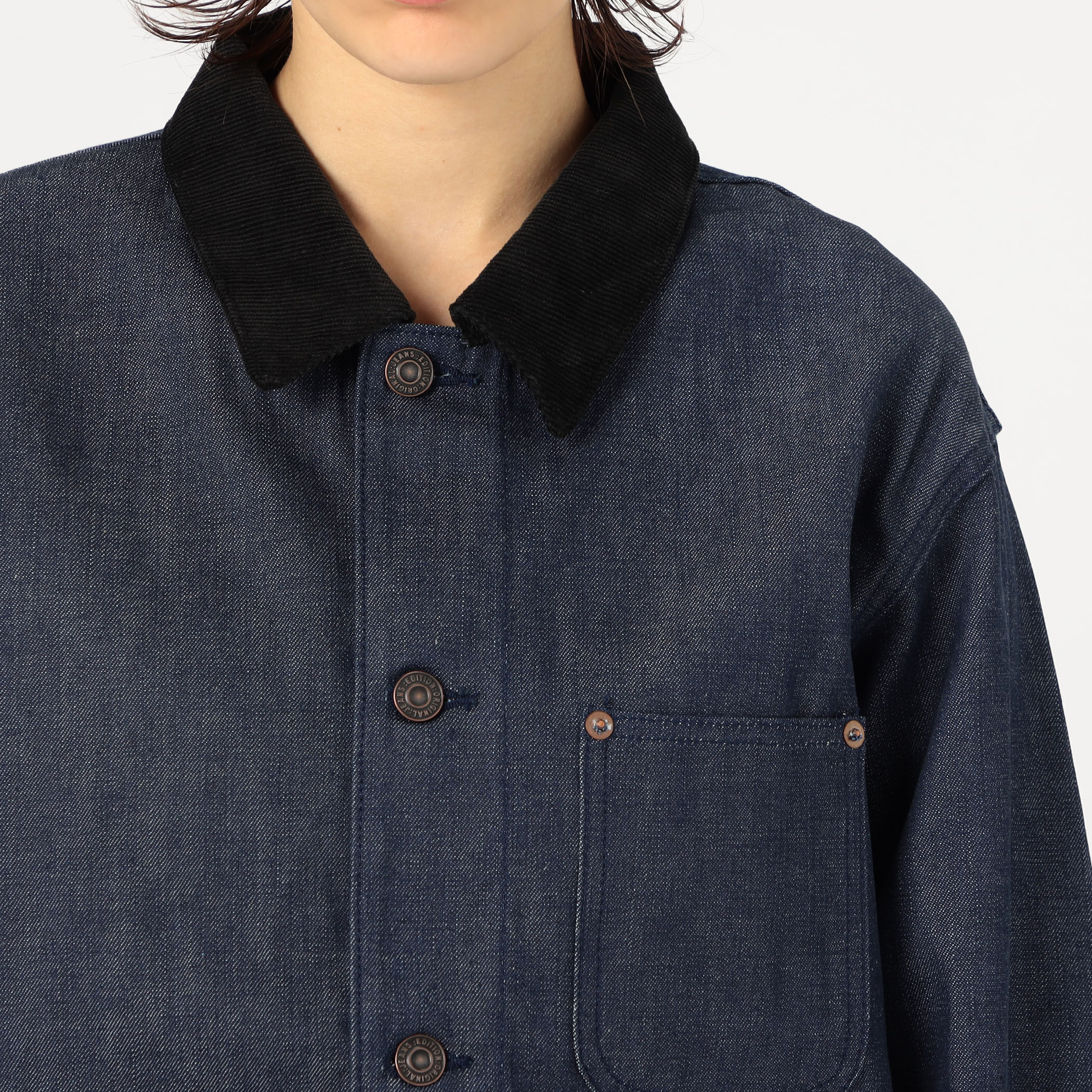 カットオフ デニムカバーオール｜トゥモローランド 公式通販