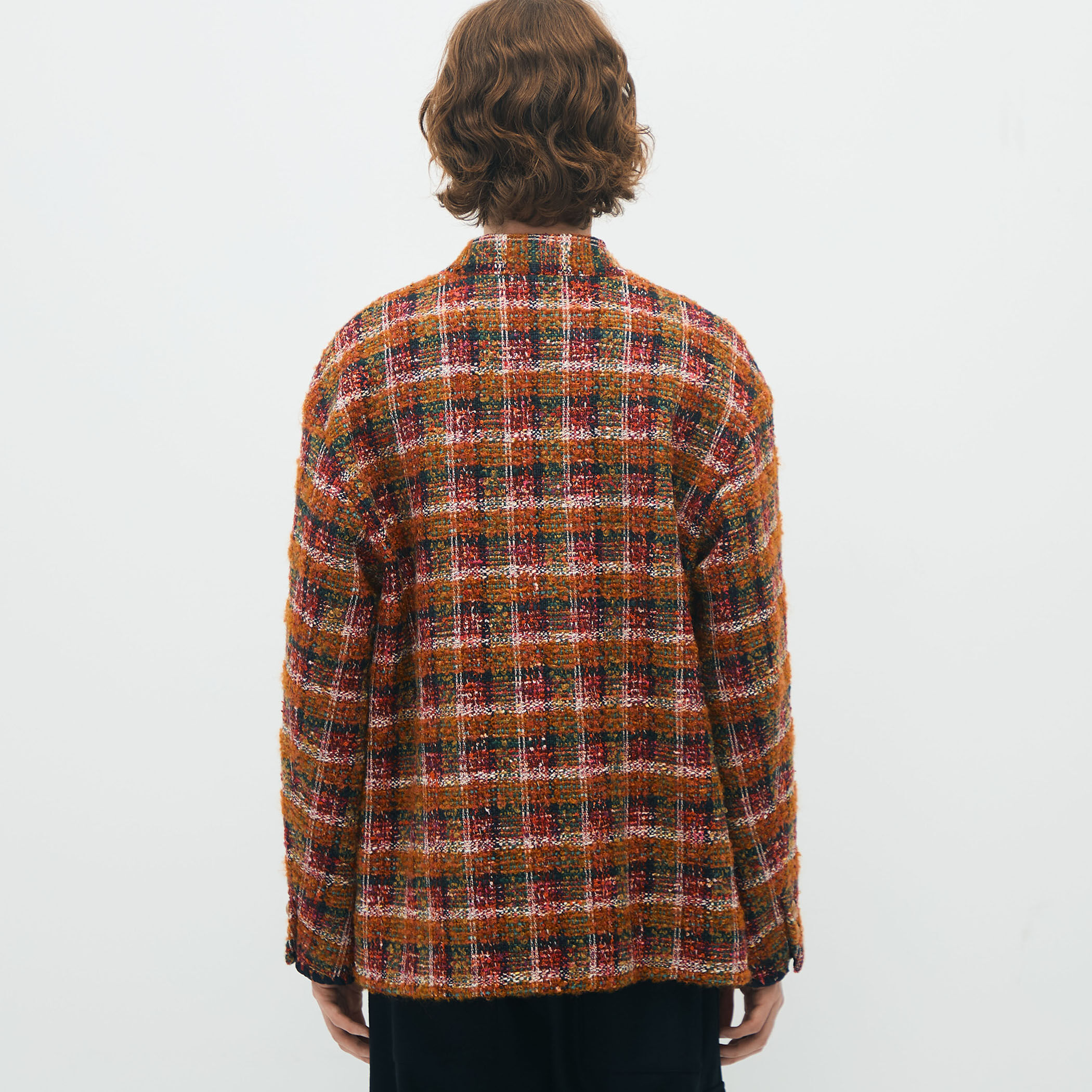 人気✨トゥモローランド ノーカラージャケット 38 トゥルニ ツイード CABaN ループツイード ノーカラージャケット｜トゥモローランド