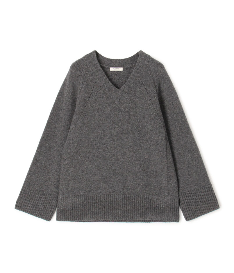【WEB先行予約】ラムカシミヤ Vネックプルオーバー
