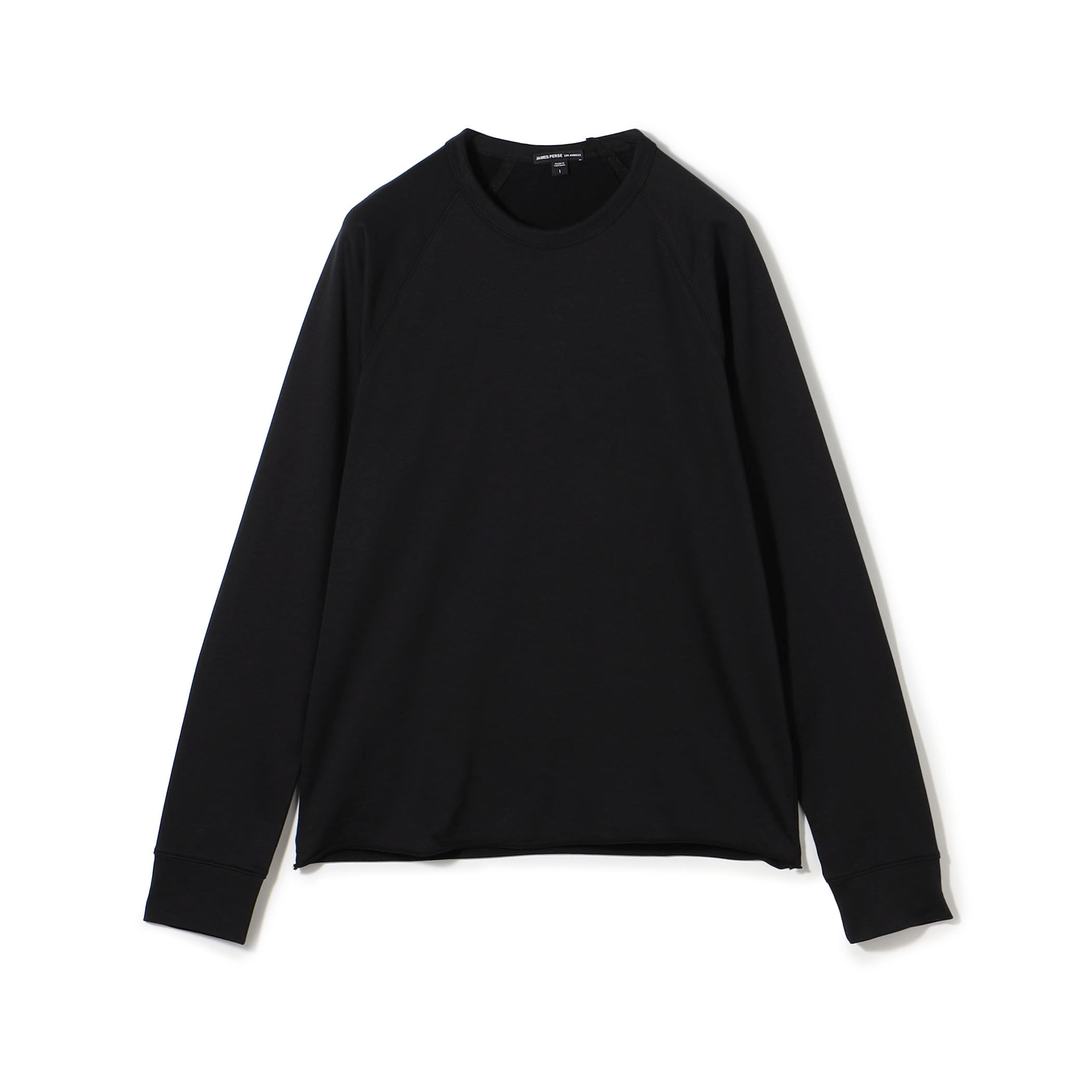 JAMES PERSE - 新品5万7千円 ジェームスパース カシミヤ100％ 大人ハンサムニット 0 S Lightweight Textured Cashmere Crew - Black | James Perse Los
