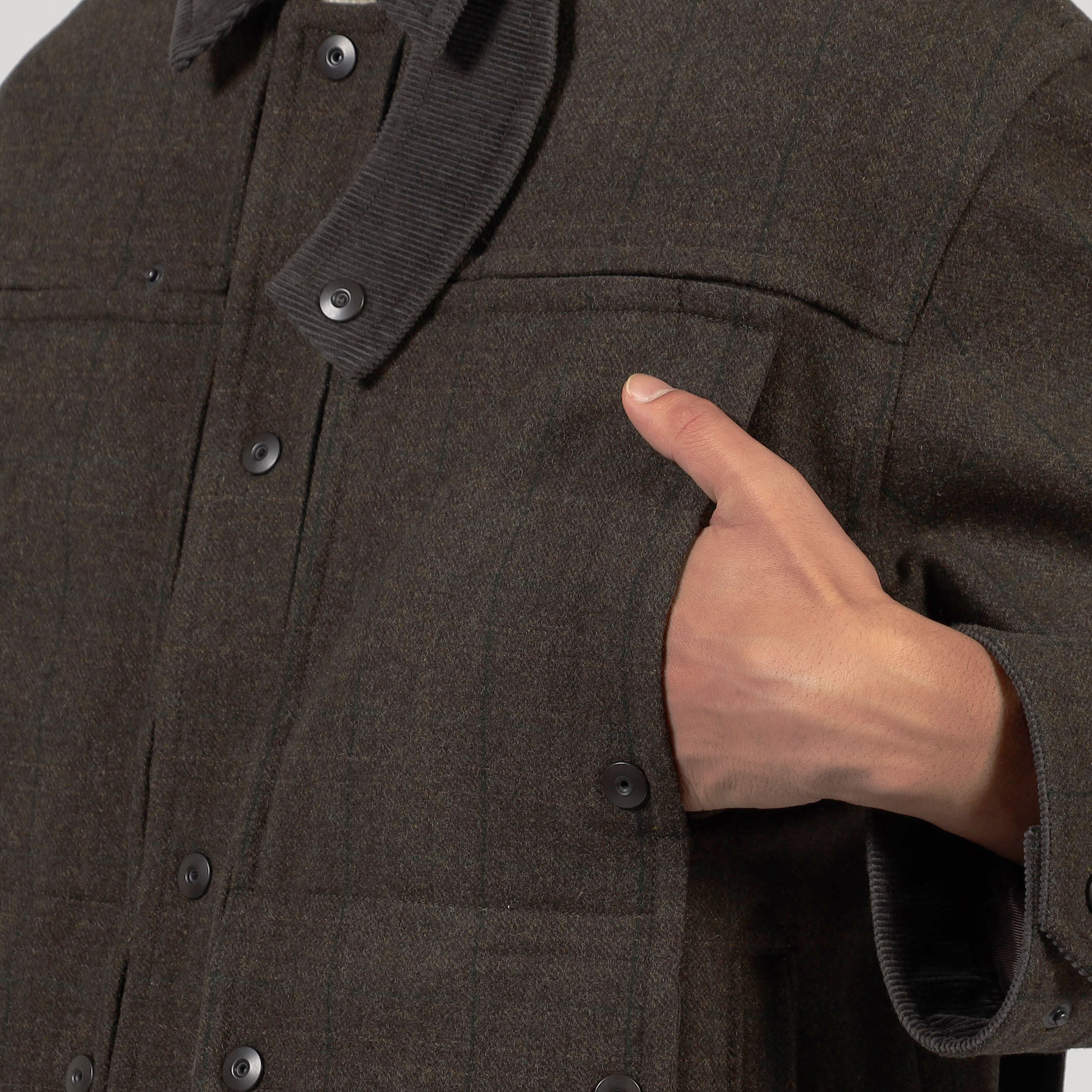 ウールメルトンストライプ ショートブルゾン｜トゥモローランド 公式通販