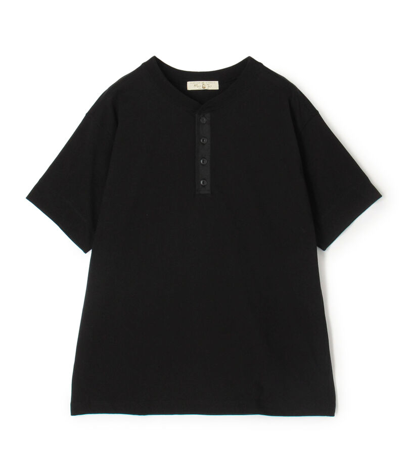 オーガニックコットン ヘンリーネックTシャツ