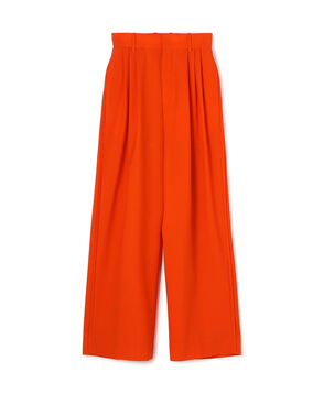 ウォッシャブルウール 3タックワイドパンツ