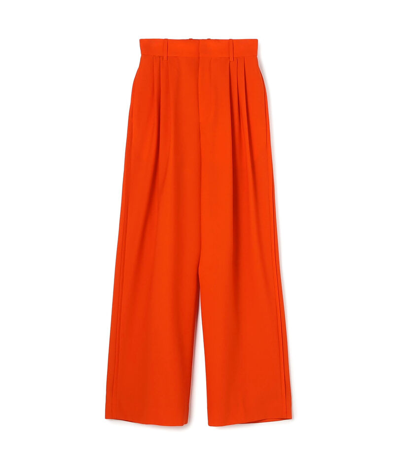 ウォッシャブルウール 3タックワイドパンツ