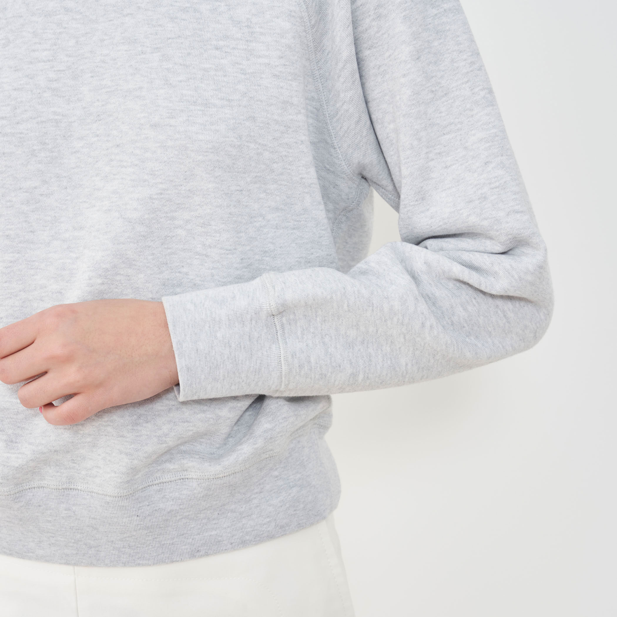 スビンコットンジャージー ラグランスリーブプルオーバー