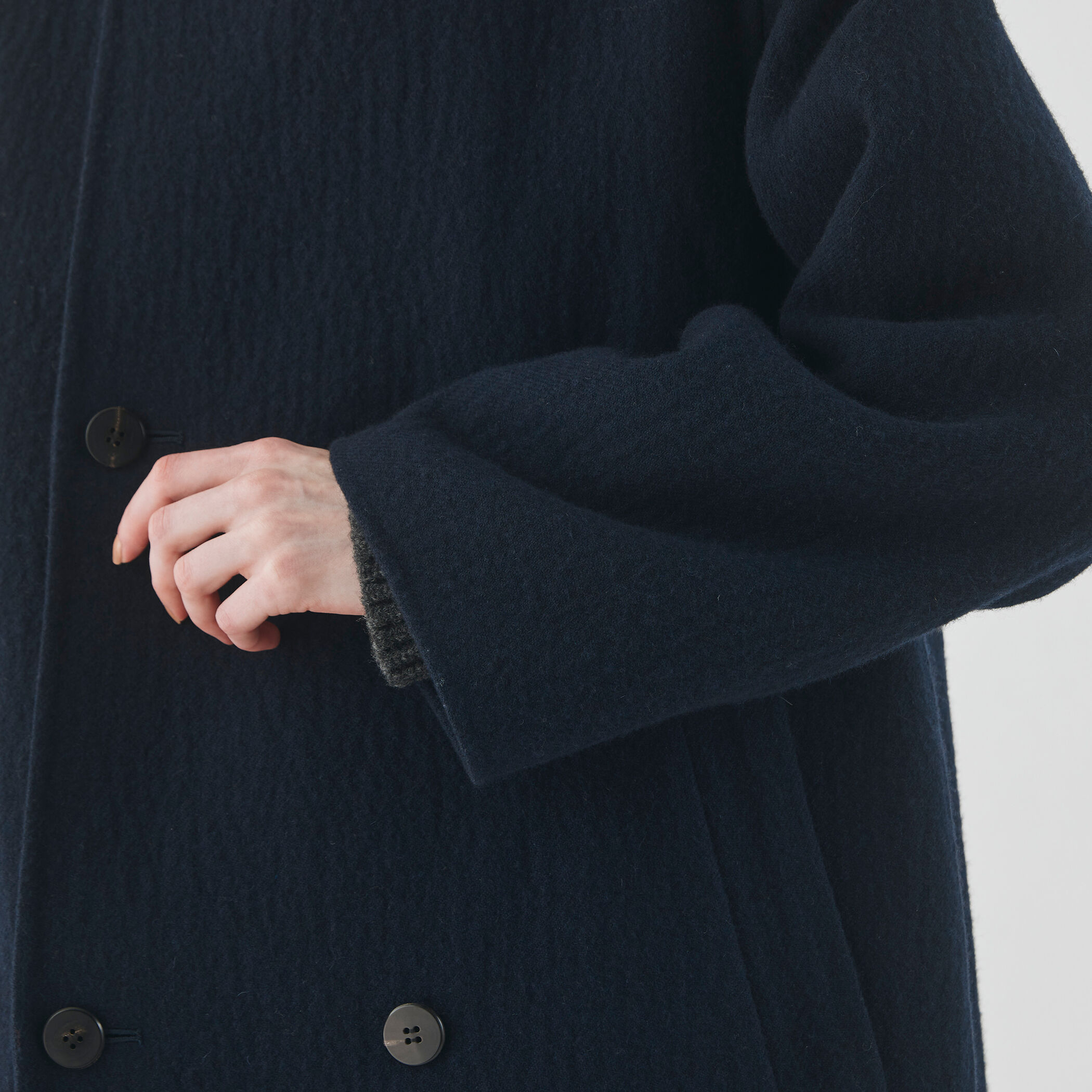 Rouje paris JEROME コート ウール ジャケット 34 LE CERCLE par ropé(ル セルクル パー ロペ) / ラムライクショート