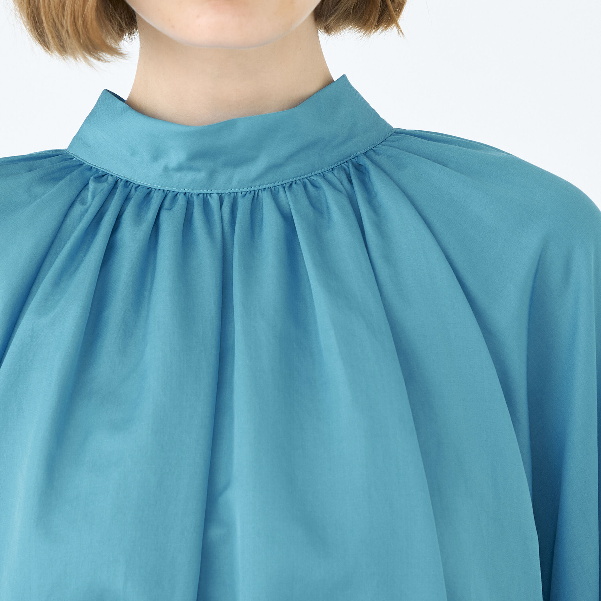 コットンシルクサテン 2-wayボウタイブラウス｜トゥモローランド 公式通販