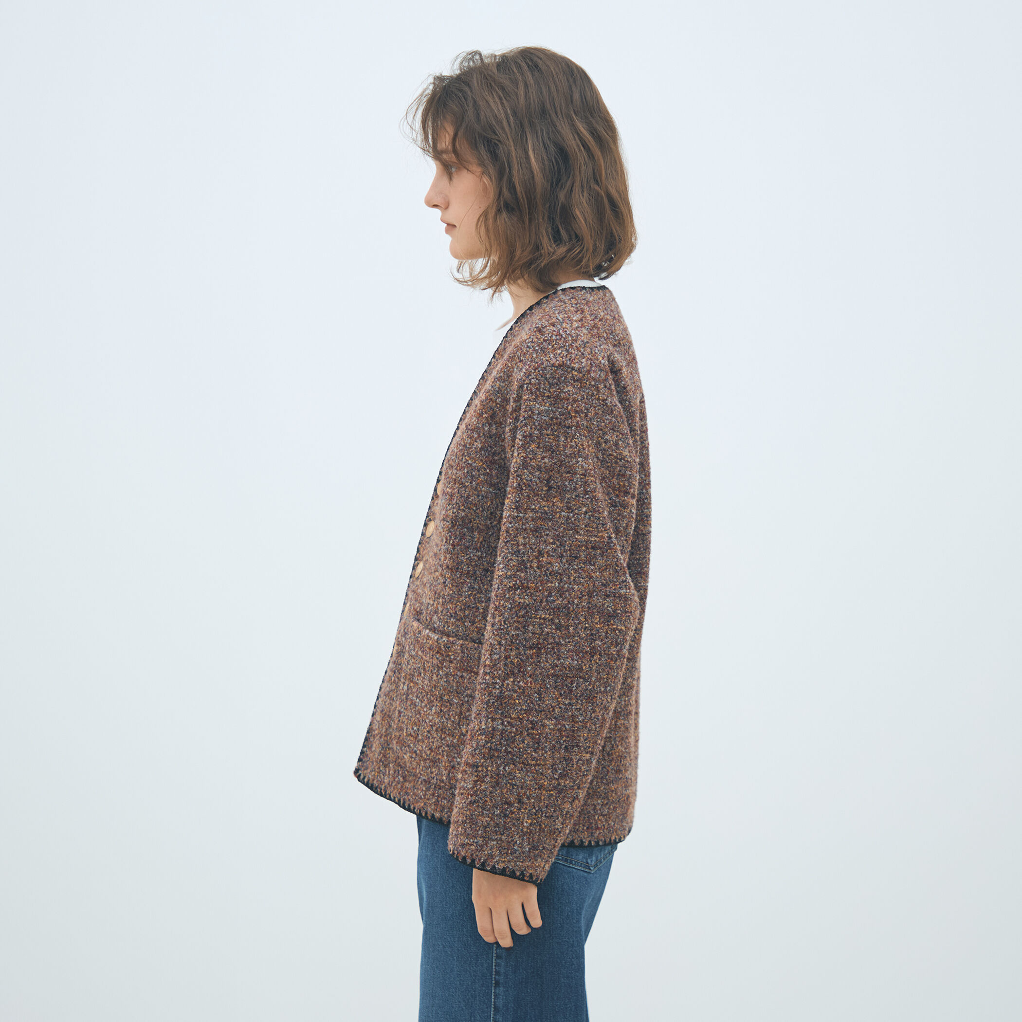 スライバージャージー Vカラージャケット｜トゥモローランド 公式通販