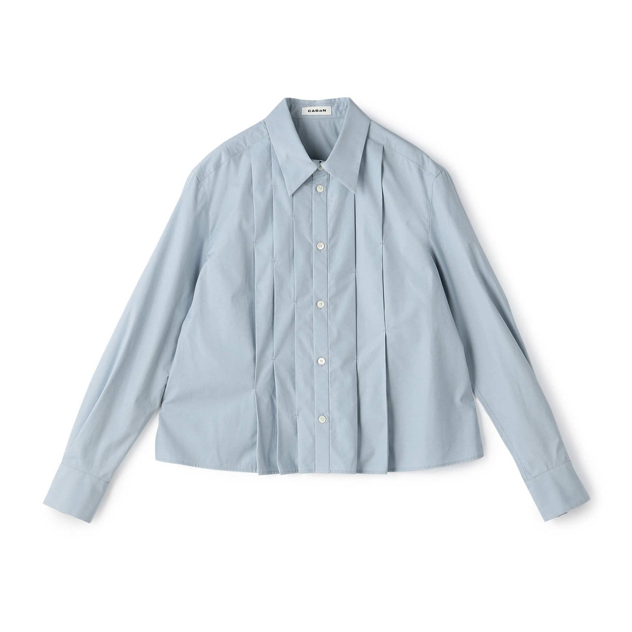 コットンシルクタイプライター ランダムダックシャツ