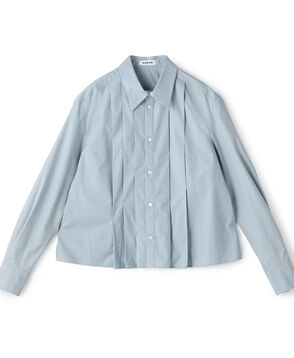 コットンシルクタイプライター ランダムダックシャツ