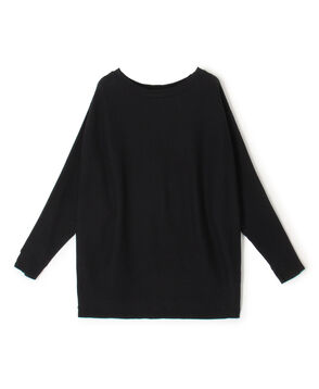 コットンカシミヤブレンドジャージー ドルマンスリーブプルオーバー