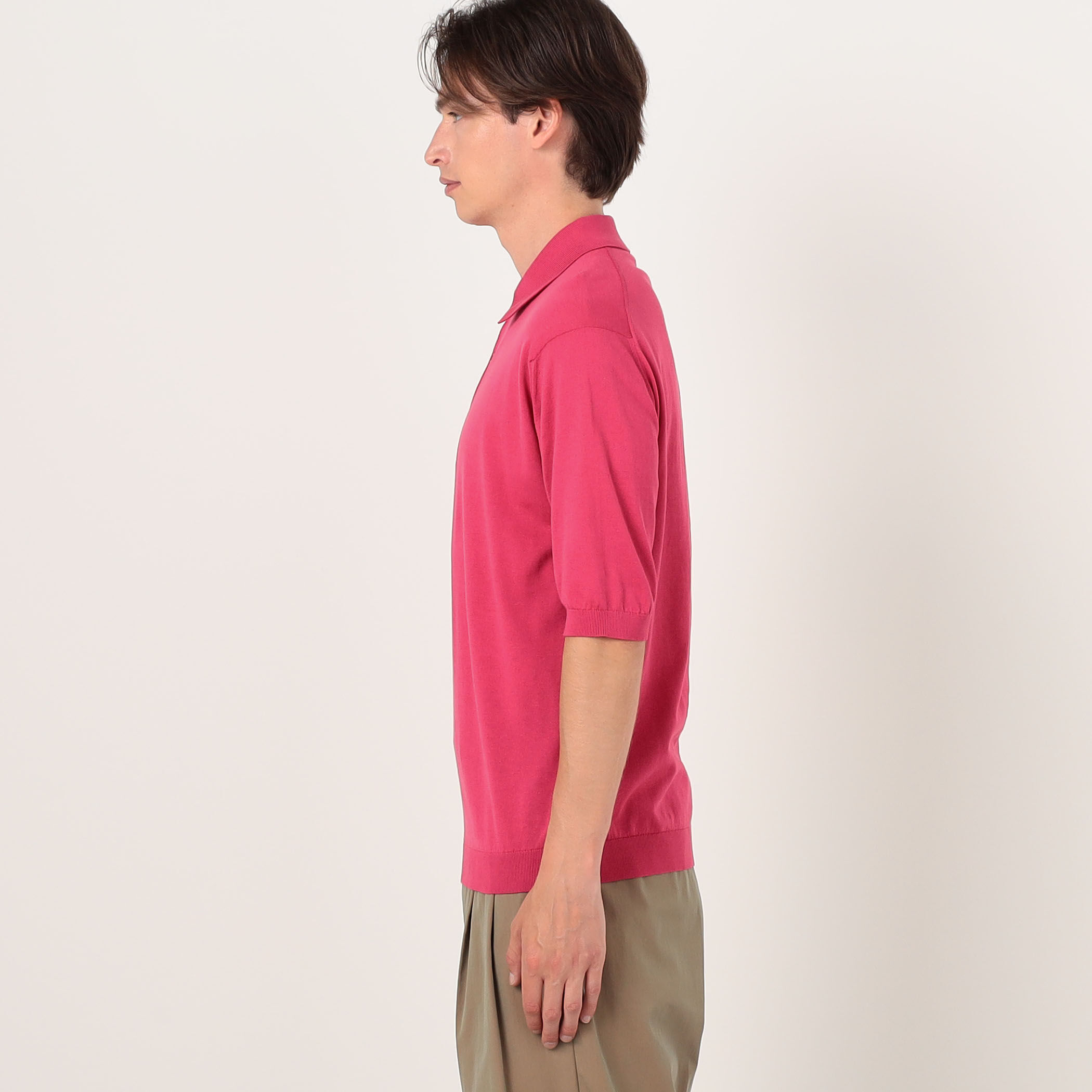別注J】JOHN SMEDLEY 30Gシーアイランドコットン ニットポロ ISIS