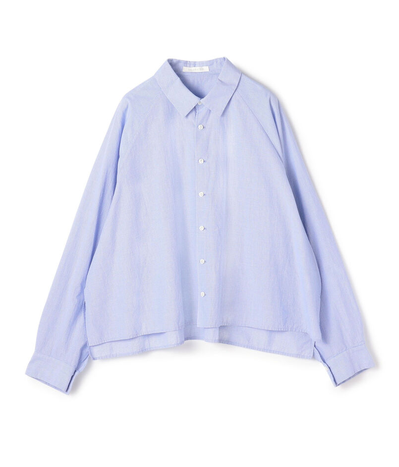 コットン ラグランスリーブシャツ