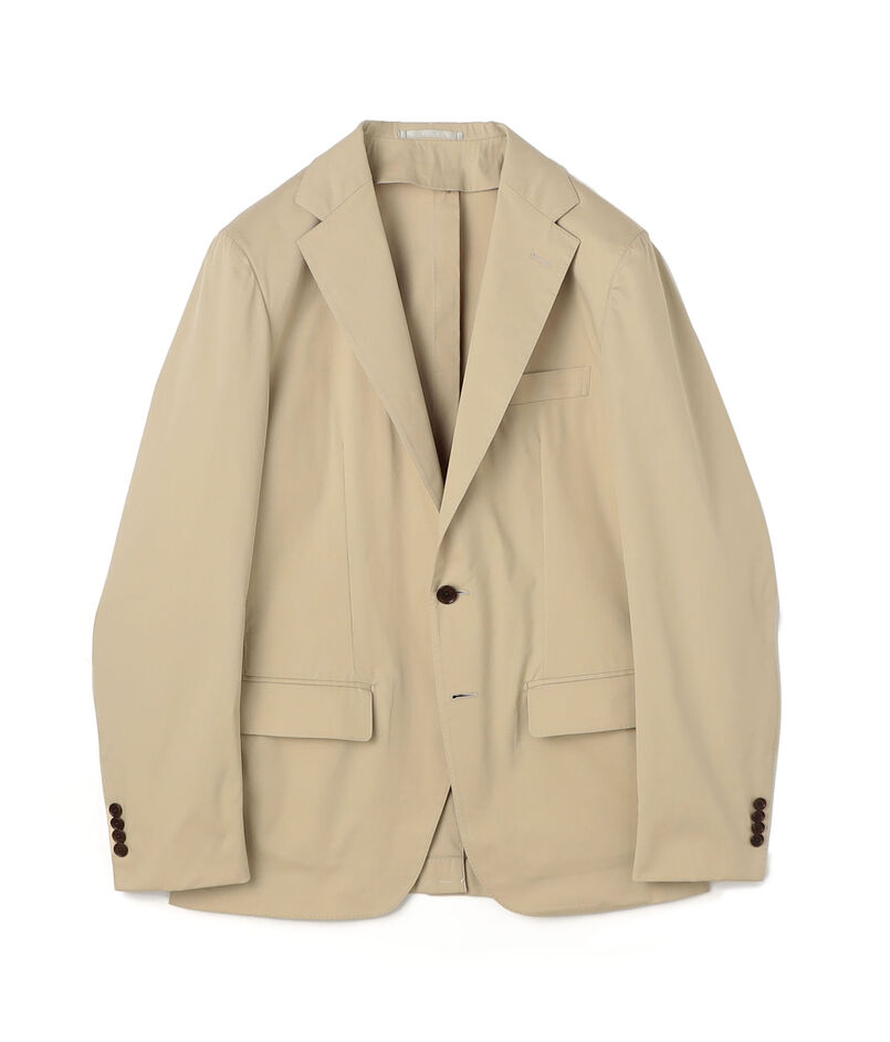 コットンポリエステル シングルブレステッド2Bジャケット  