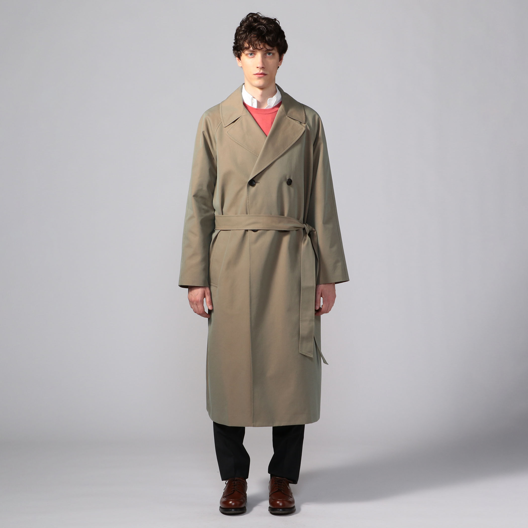 □CABaN コットンポリエステルシャンブレー オーバーサイズ