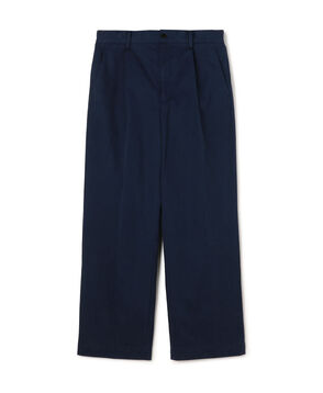 ■60/3 コットンオックスフォード 1プリーツバレルパンツ