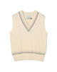 【別注】RICHMOND KNITWEAR ウールケーブル Vネックベスト
