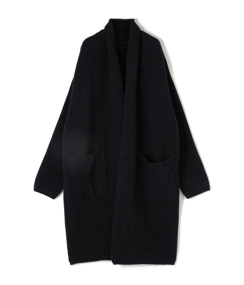■ダブルフェイスパイル ショールカラーコート