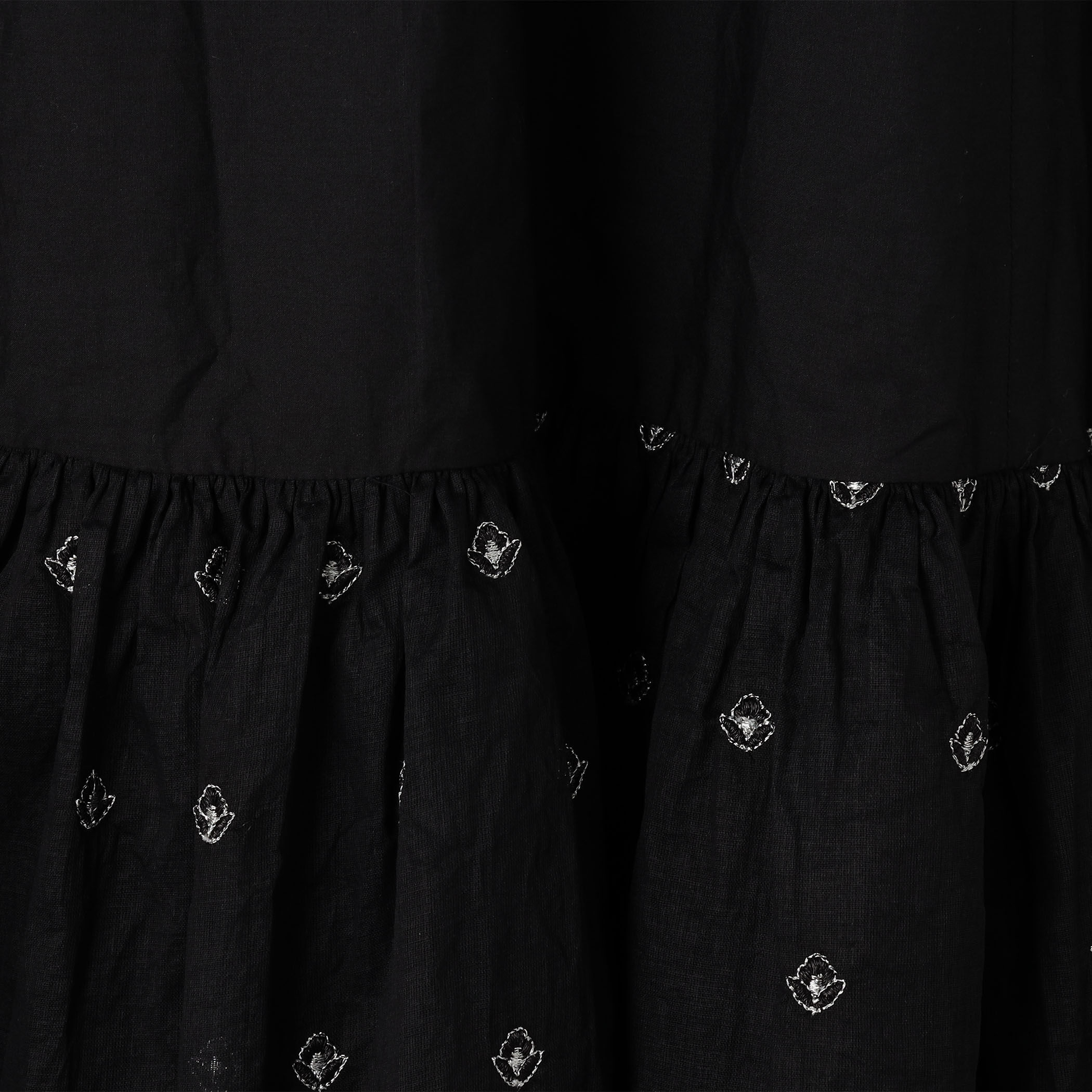 別注】ne Quittez pas BLACK ORGANZA COMB ノースリーブ ロング
