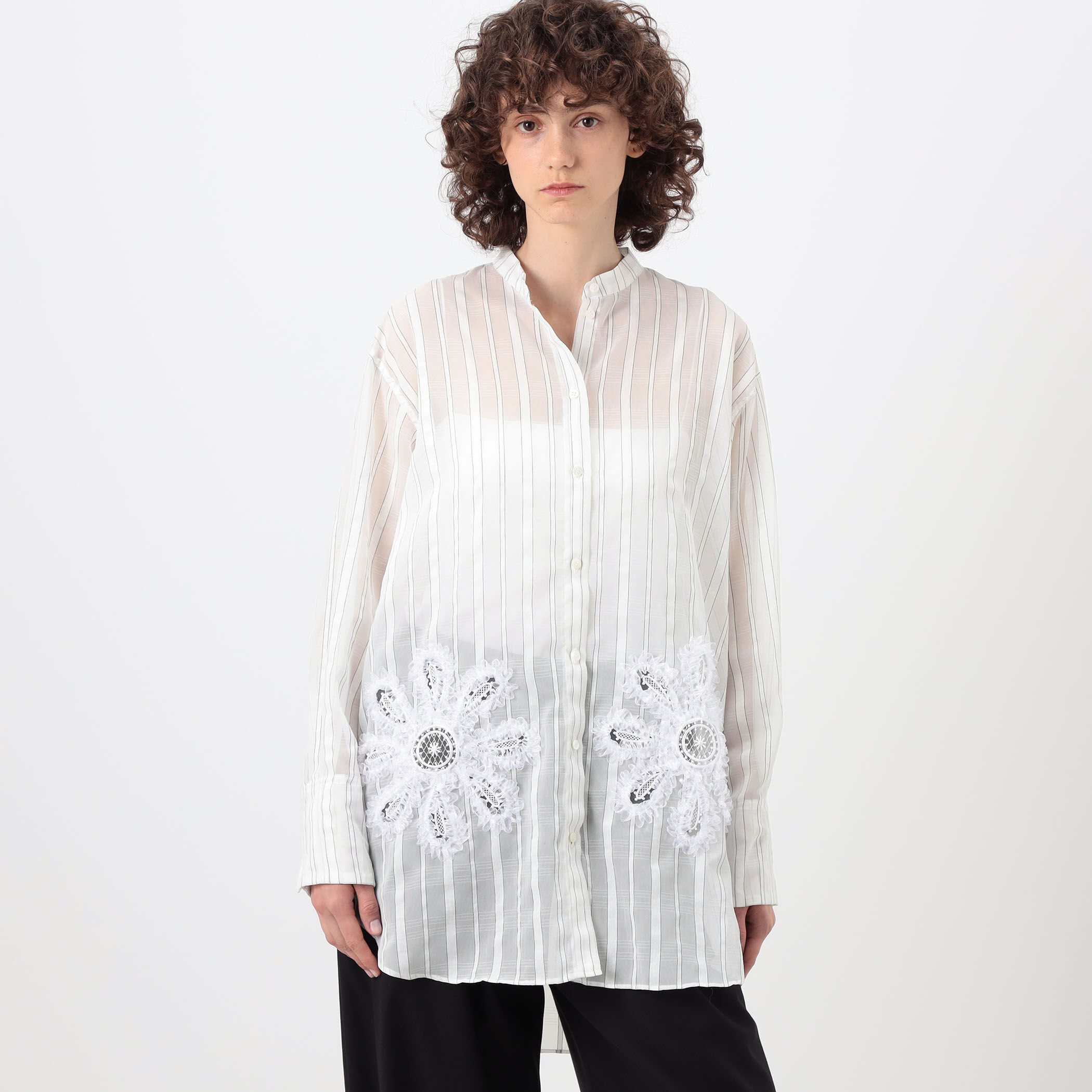 TELMA Sun Flower Stripe ブラウス｜トゥモローランド 公式サイト