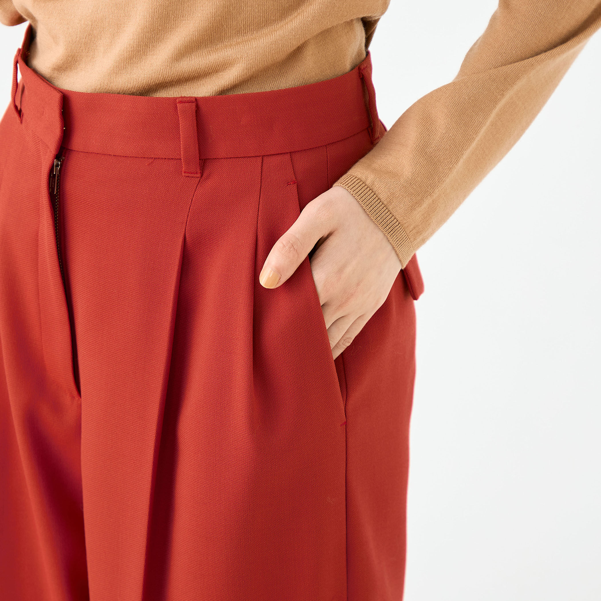 バラシアストレッチ 2タックワイドパンツ｜トゥモローランド 公式サイト