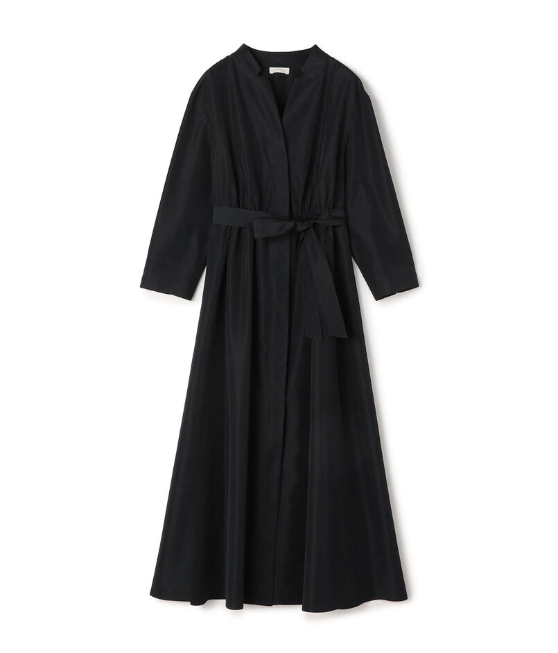 プリーツコンビ シャツワンピース