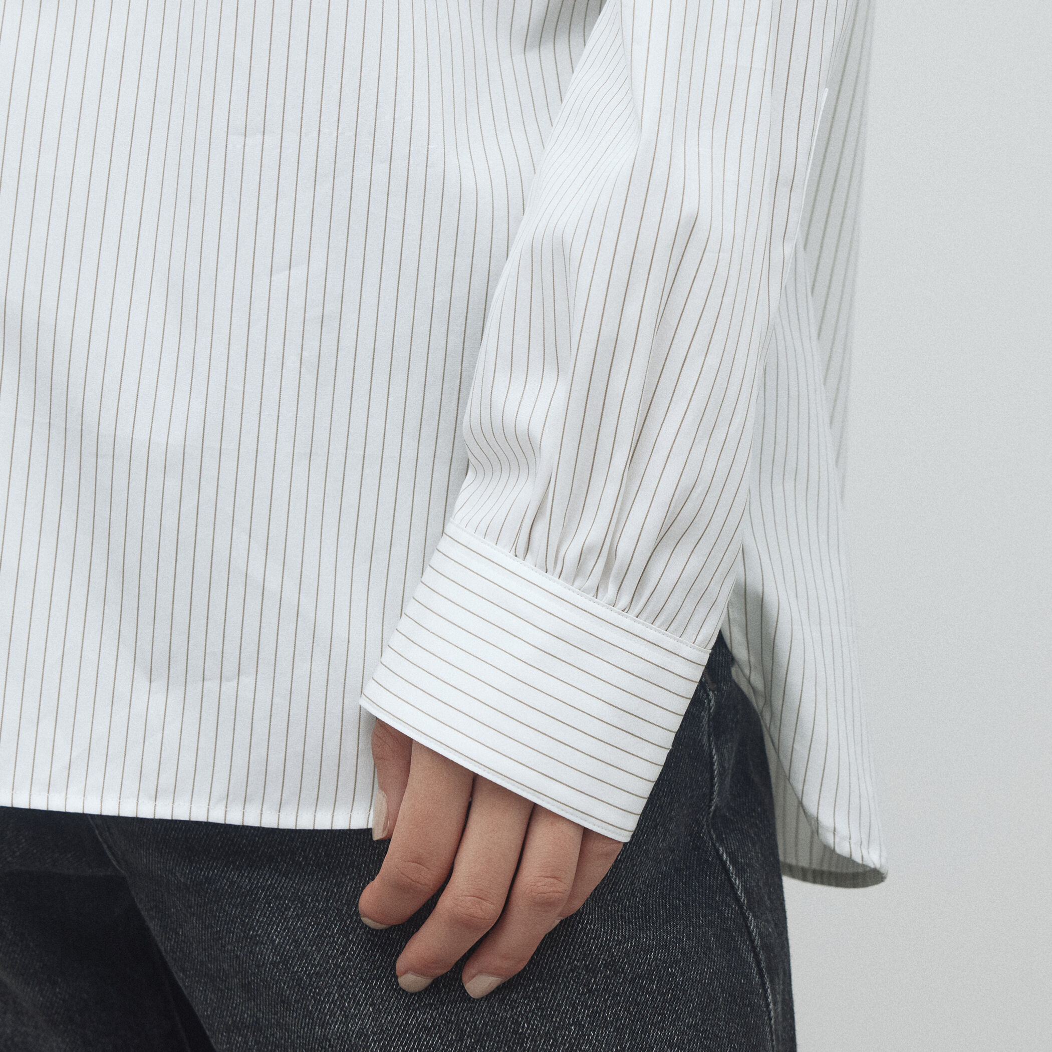 THOMAS MASON 2way ストライプシャツ｜トゥモローランド 公式サイト