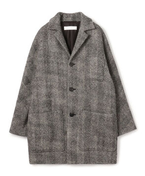 ワイドヘリンボーン ドルマンスリーブジャケットコート