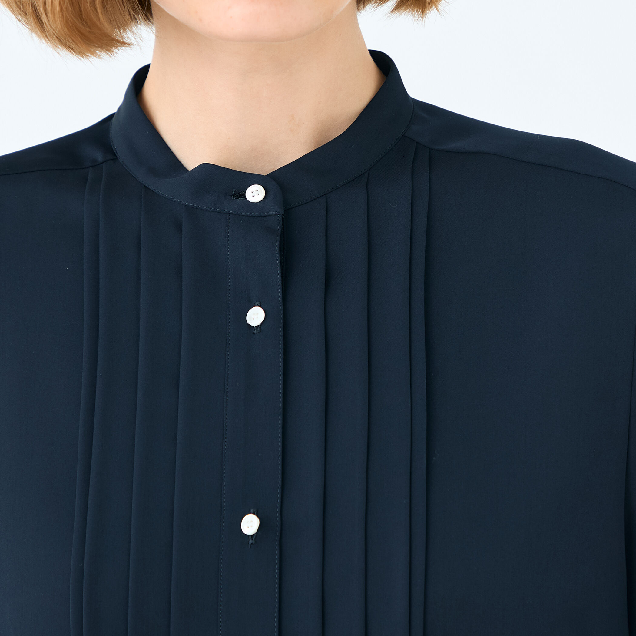 YA　TOMORROWLAND スムースサテン ストリングネックブラウス TOMORROWLAND｜スムースサテン ストリングネックブラウス | Rakuten