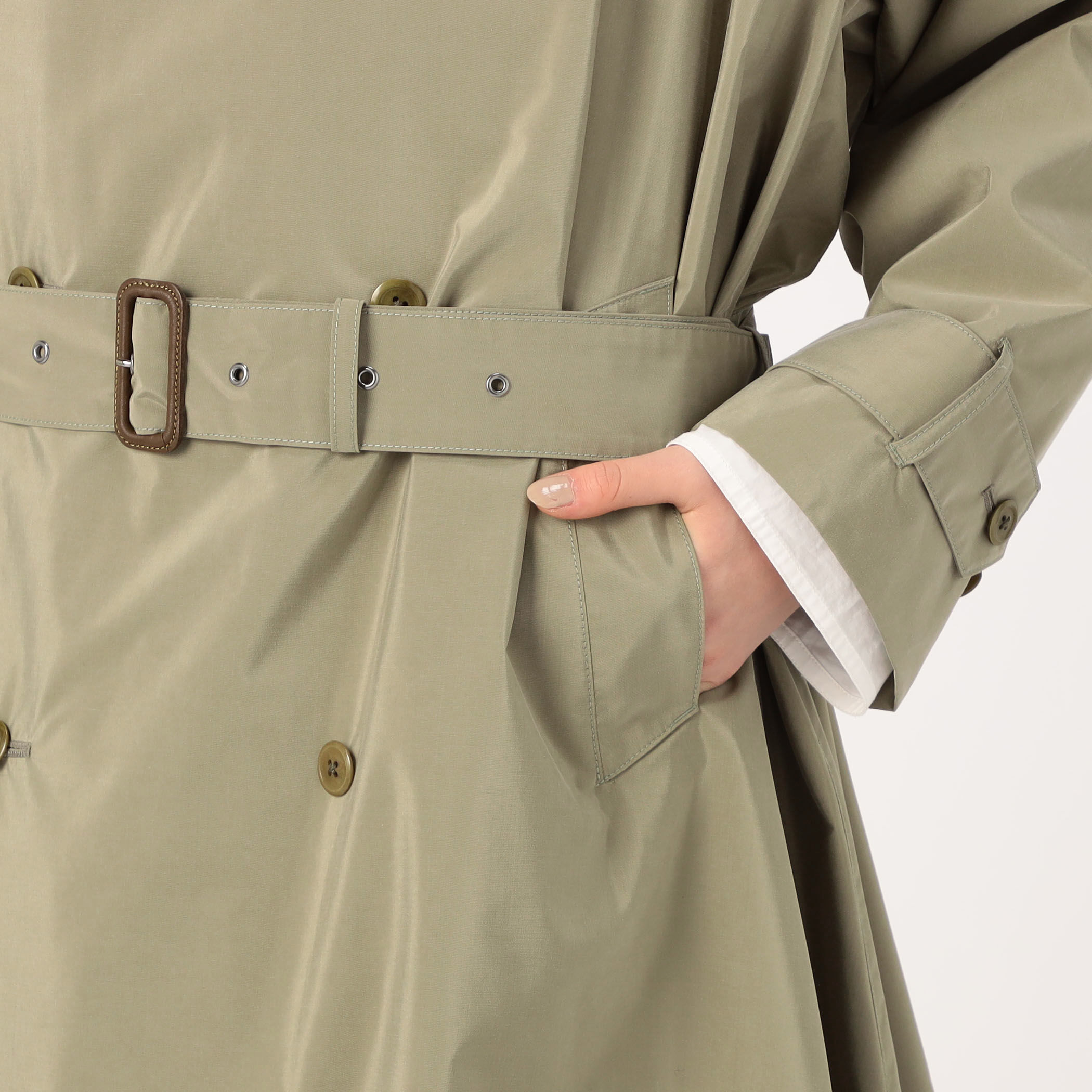 HAVERSACK Silkcoating ラグラントレンチコート｜トゥモローランド