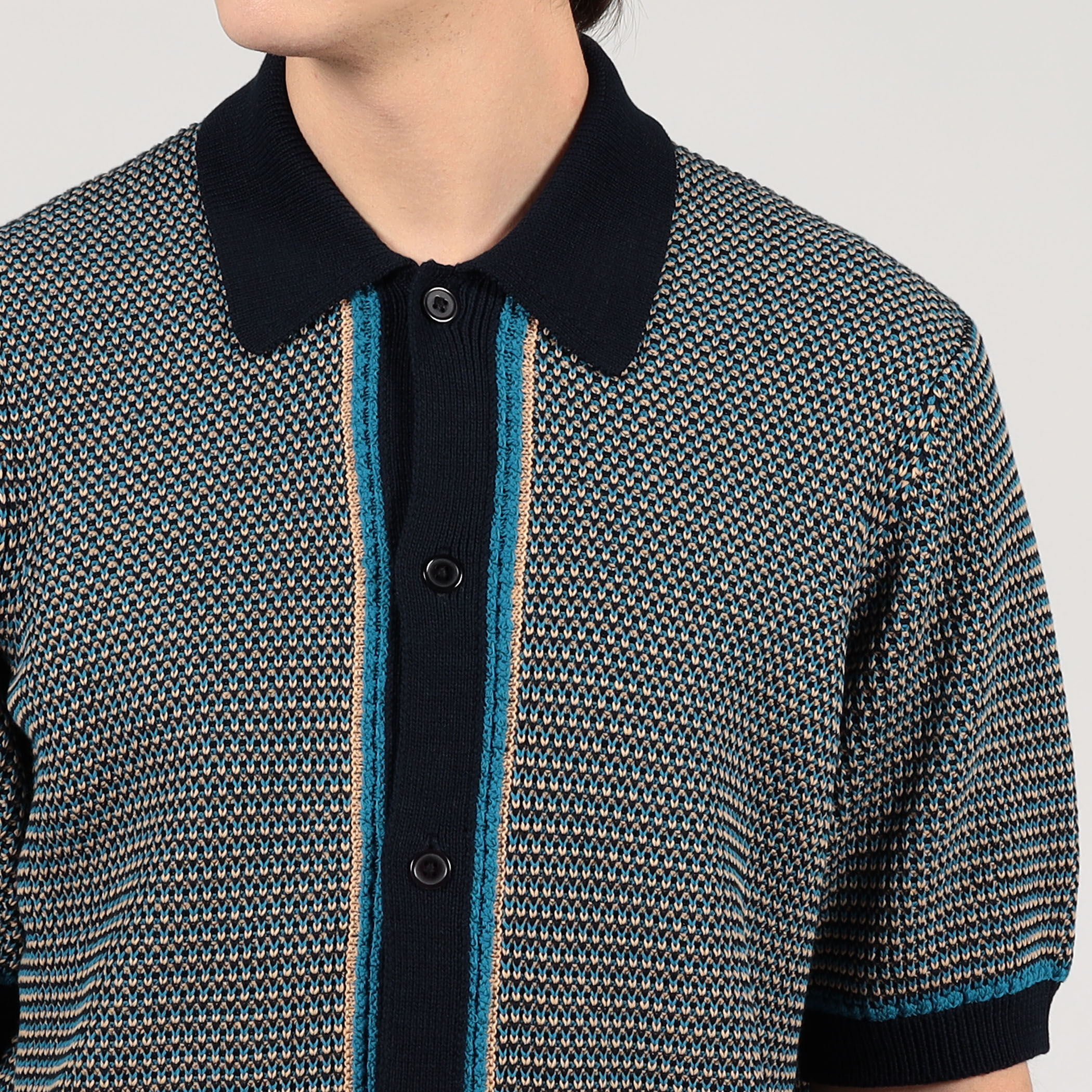 TOMORROWLAND Tricot マーセライズコットン ハーフスリーブニット