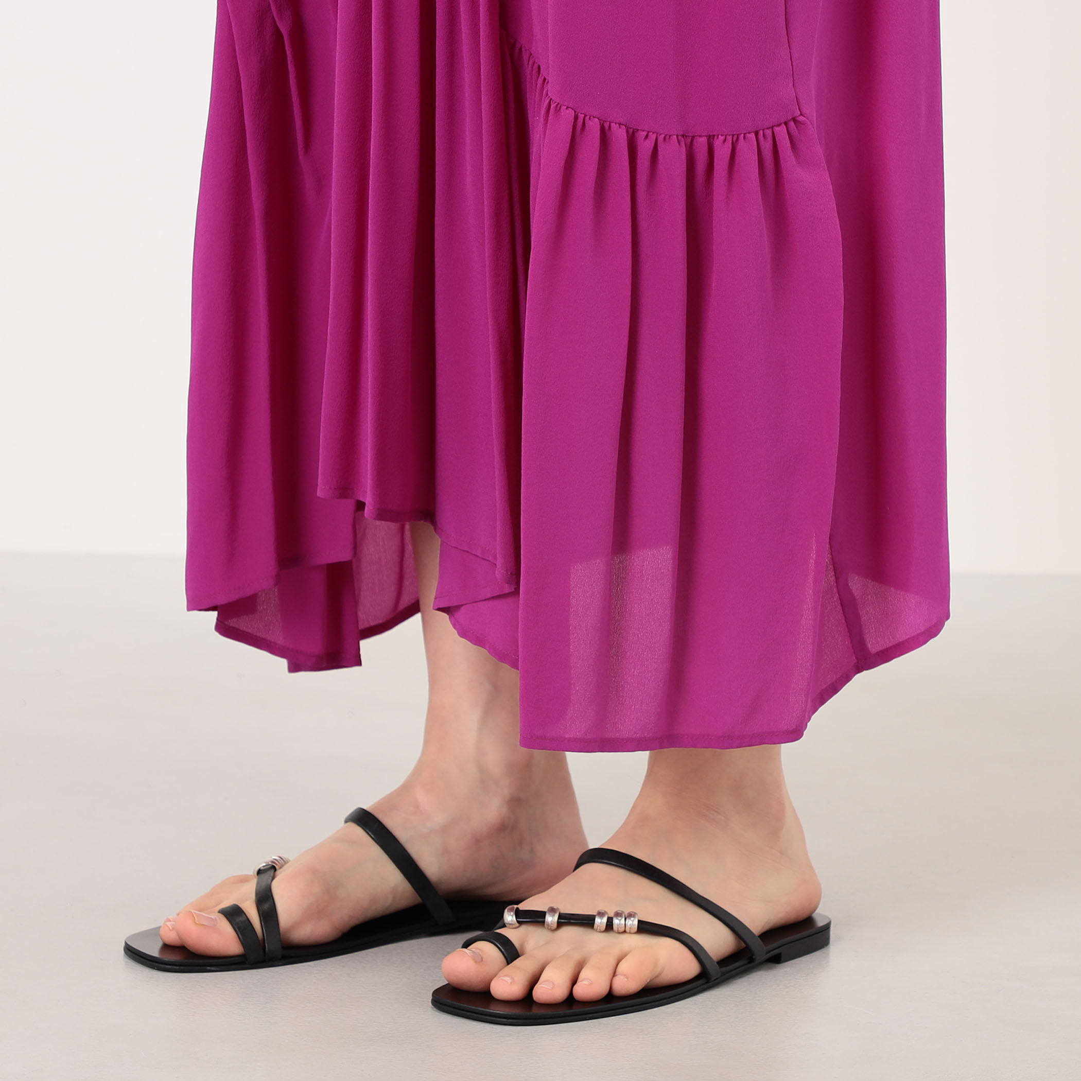 TOMORROWLAND （No.6 ナンバーシックス)シルクドレス Silvia Tcherassi Jazmin Knotted Halter Draped Maxi Dress