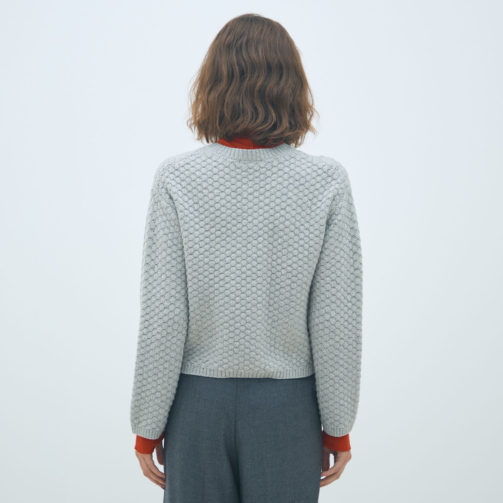 TOMORROWLAND MACPHEE ケーブル編み クルーネックカーディガン ハイブリットケーブル クルーネックカーディガン