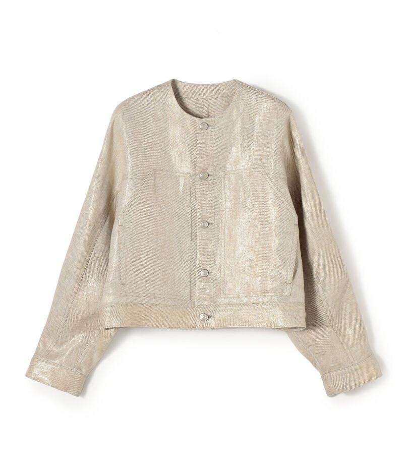 パールリネン ドルマンスリーブブルゾン