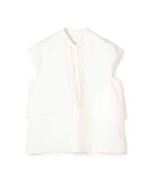 バテンレース レイヤードブラウス