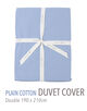 Plain Cotton duvet cover (double)