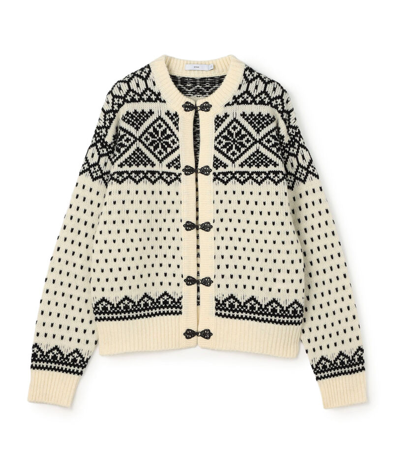 HYKE NORDIC CARDIGAN カーディガン