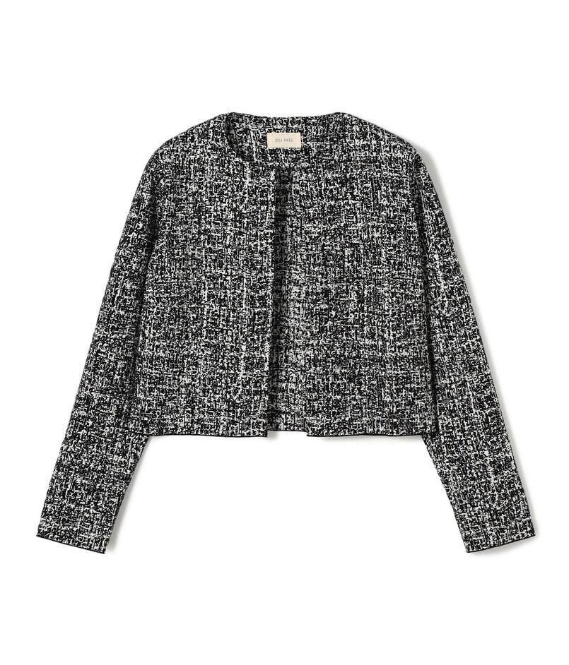 ツートーンジャカード ノーカラージャケット