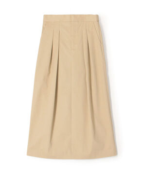 コットンギャバジン 2タックロングスカート