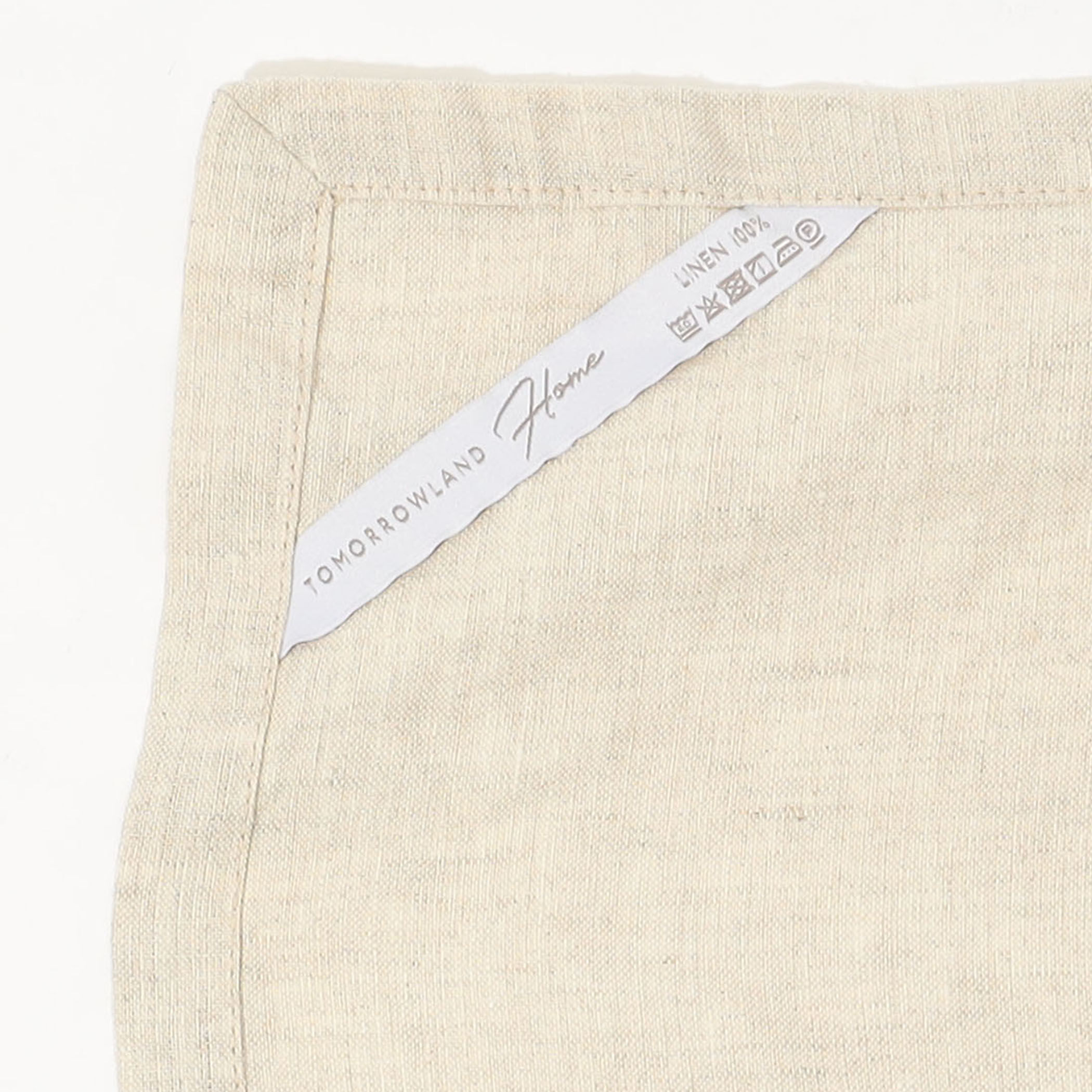 プレーンリネン テーブルクロス（140cm X 140cm）｜トゥモローランド