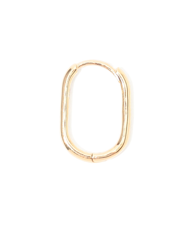 Metier Oval Clicker Hoop 片耳ピアス