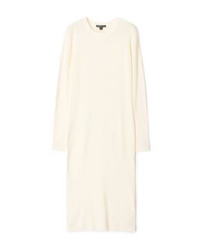 ストレッチリネンリブ クルーネックワンピース WYLP6785