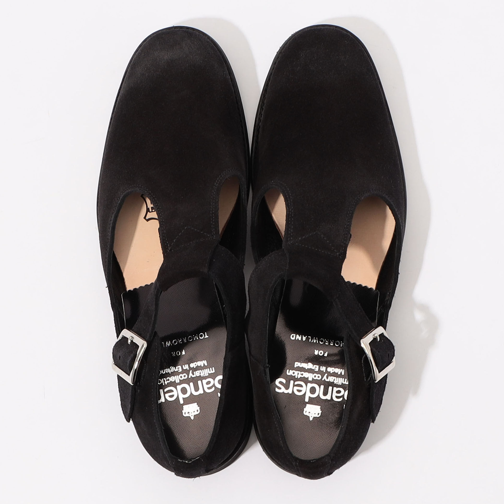 SANDERS x TOMORROWLAND 別注 UK 6 1/2 別注】SANDERS MILITARY SANDAL スエード シューズ｜トゥモローランド