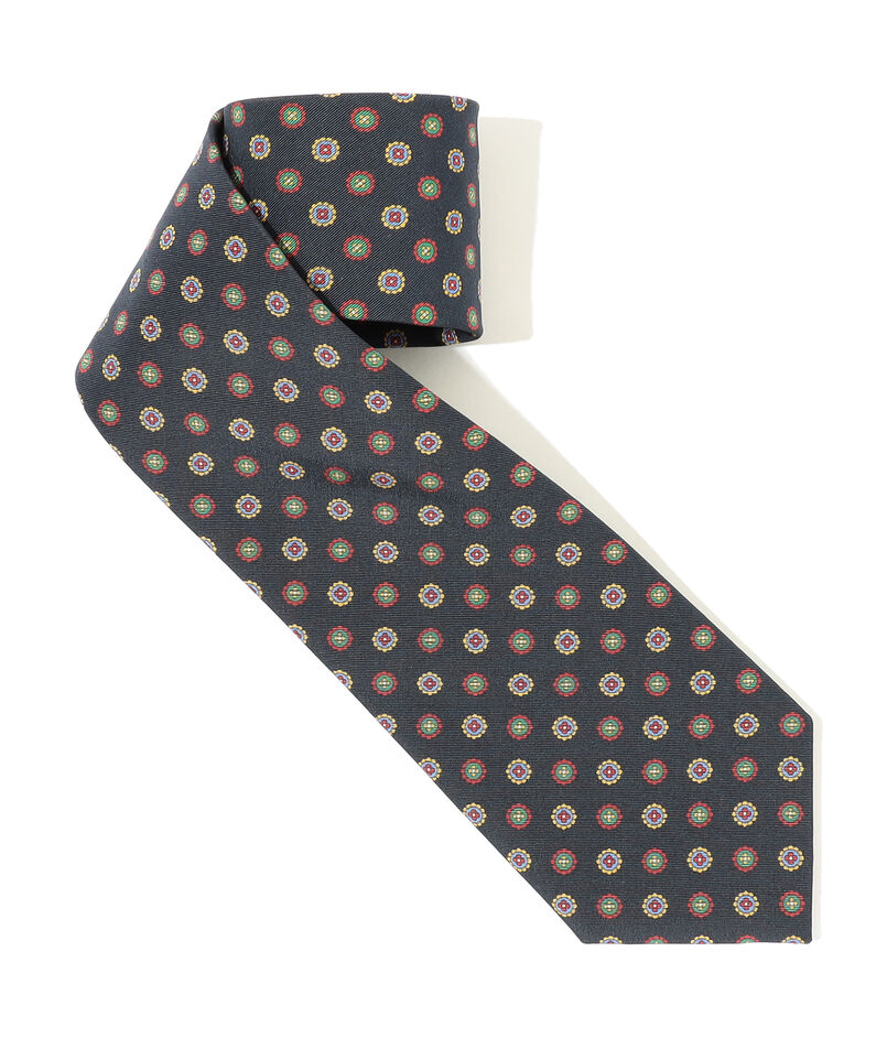 Atkinsons アイリッシュポプリン 小紋柄ネクタイ