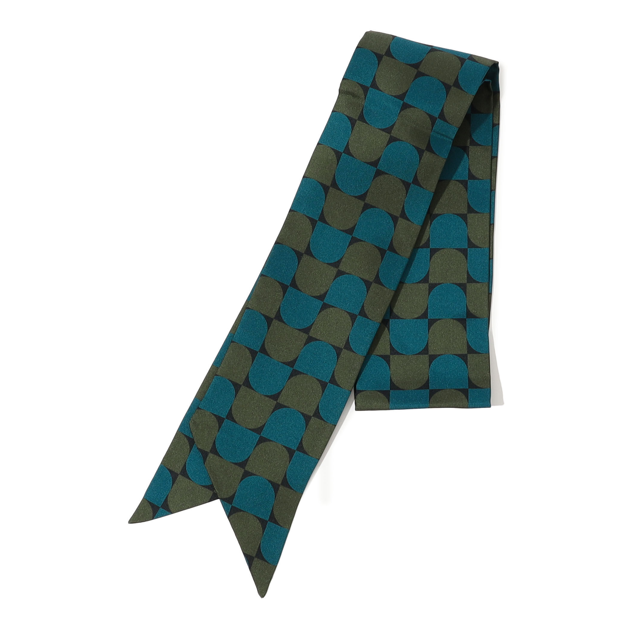 TOMORROWLAND ジオメトリック柄 シルクスカーフ｜トゥモローランド